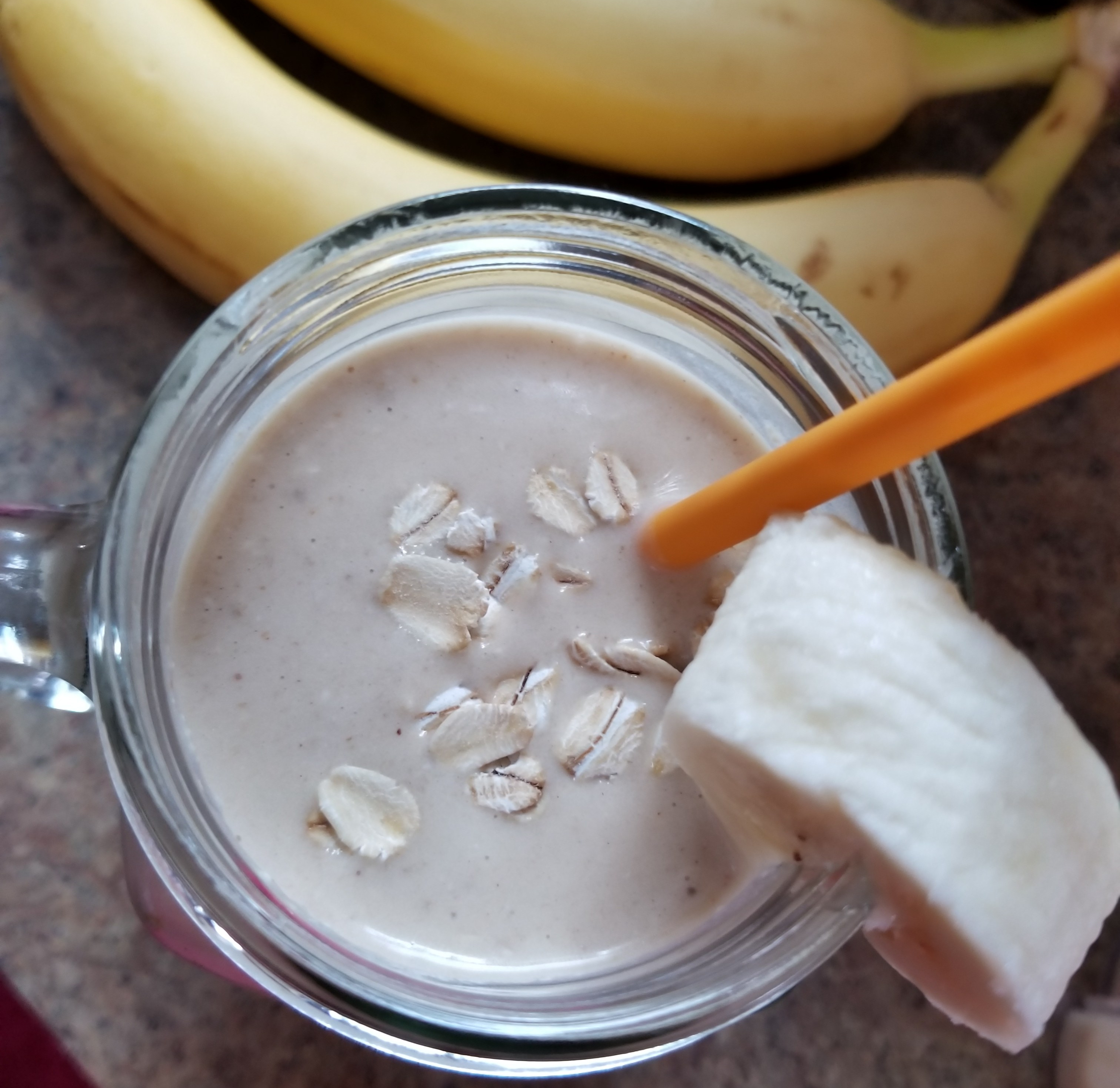 Peanut Butter Banana Oatmeal Smoothie feature image 