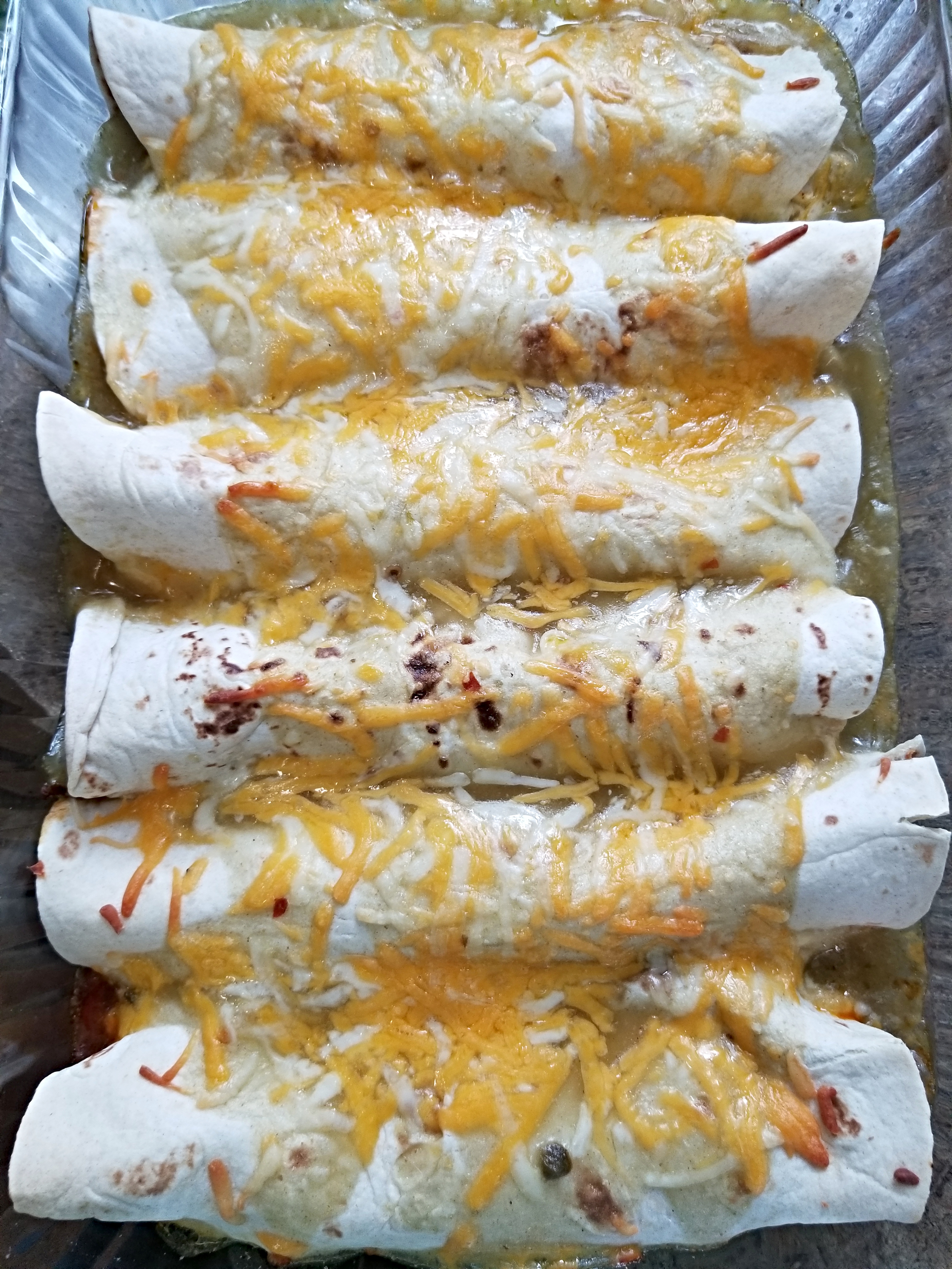 enchiladas after baked