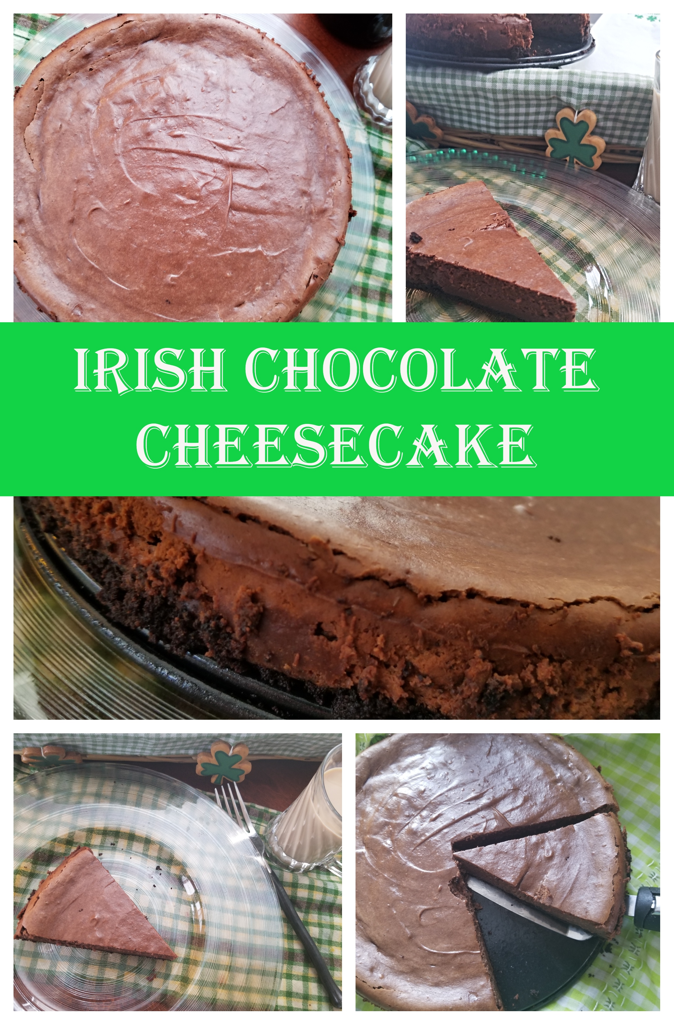 pinterest collage irish cheesecake