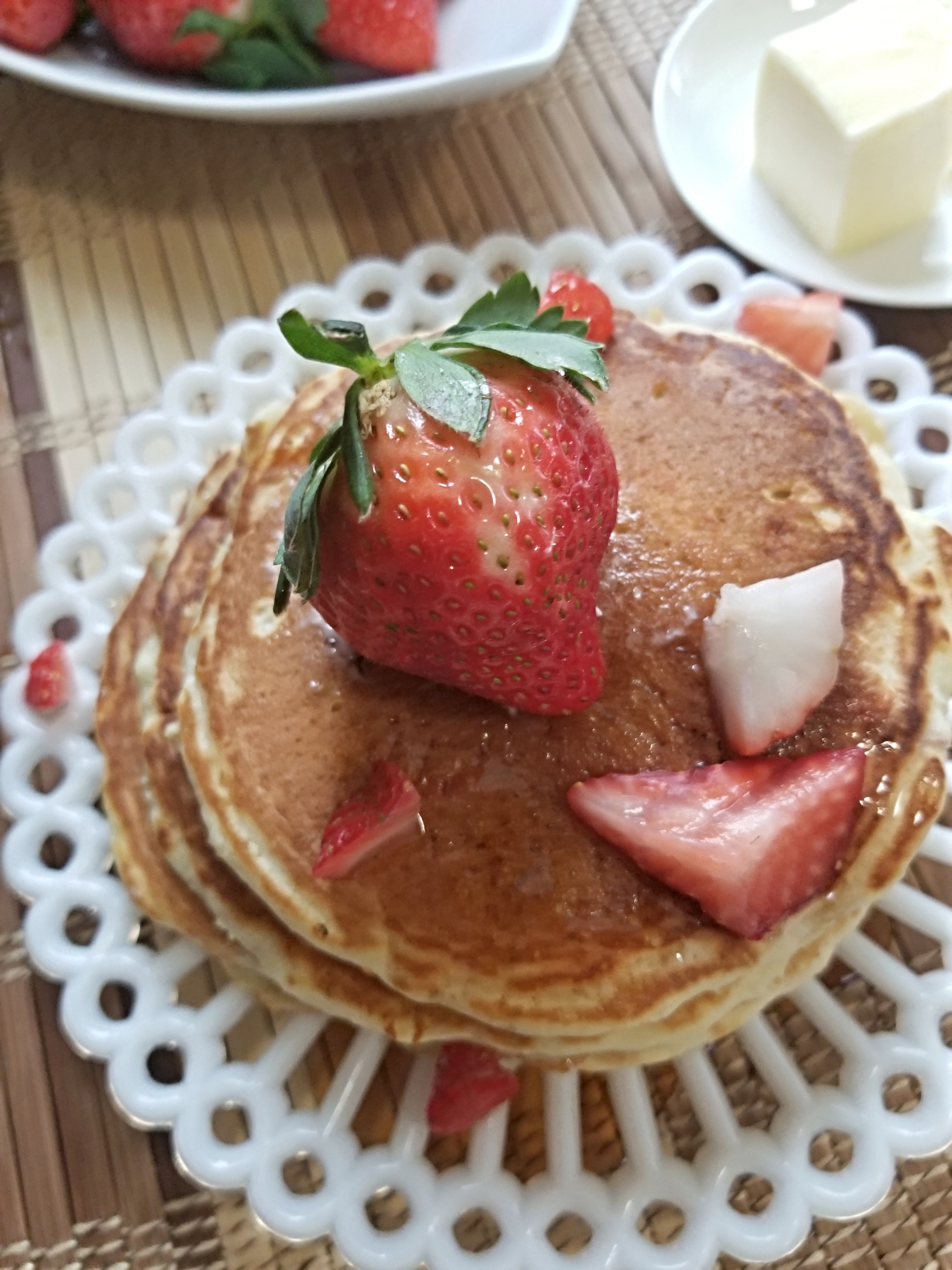 strawberry pacakes 1