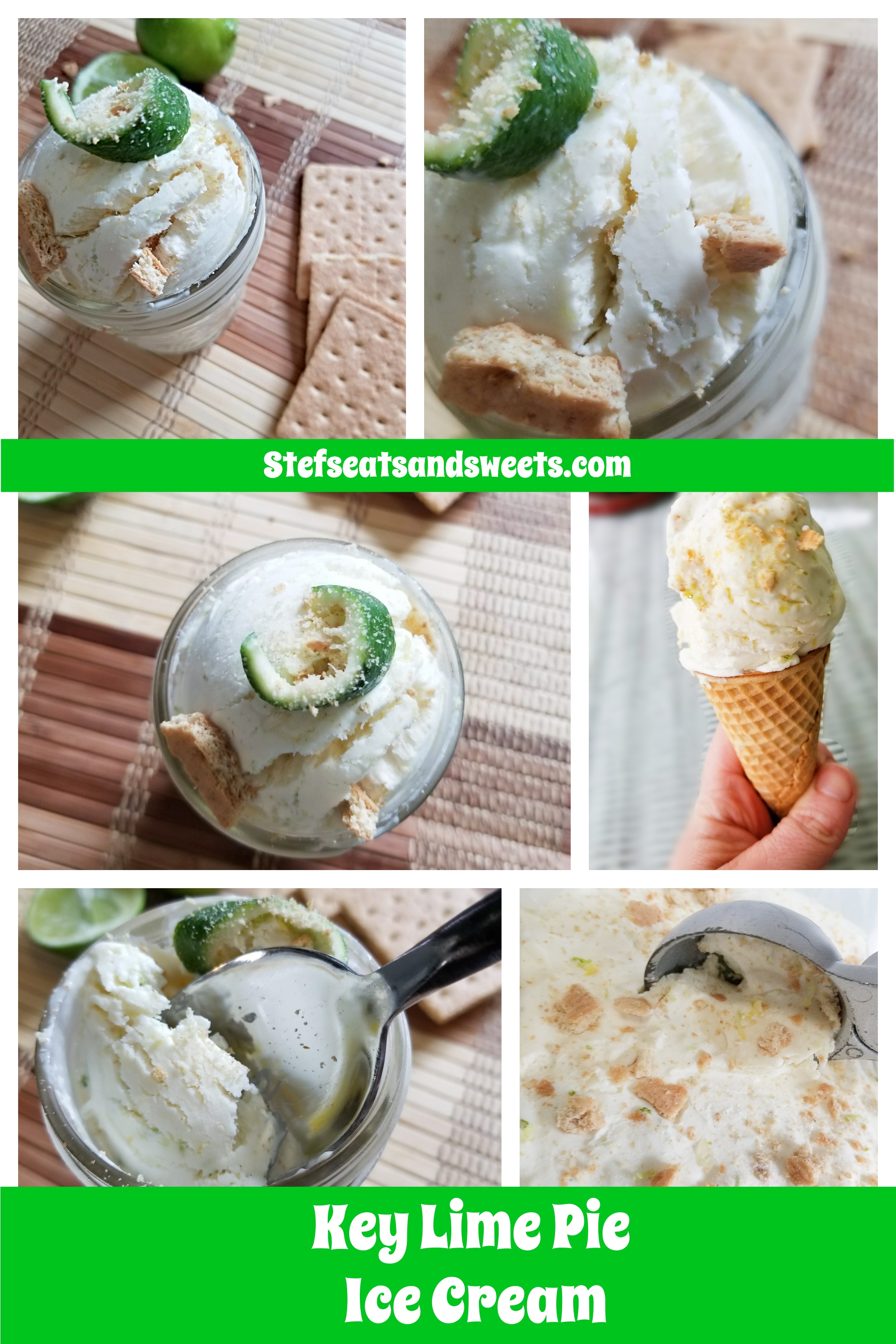 key lime pie ice cream pinterest collage