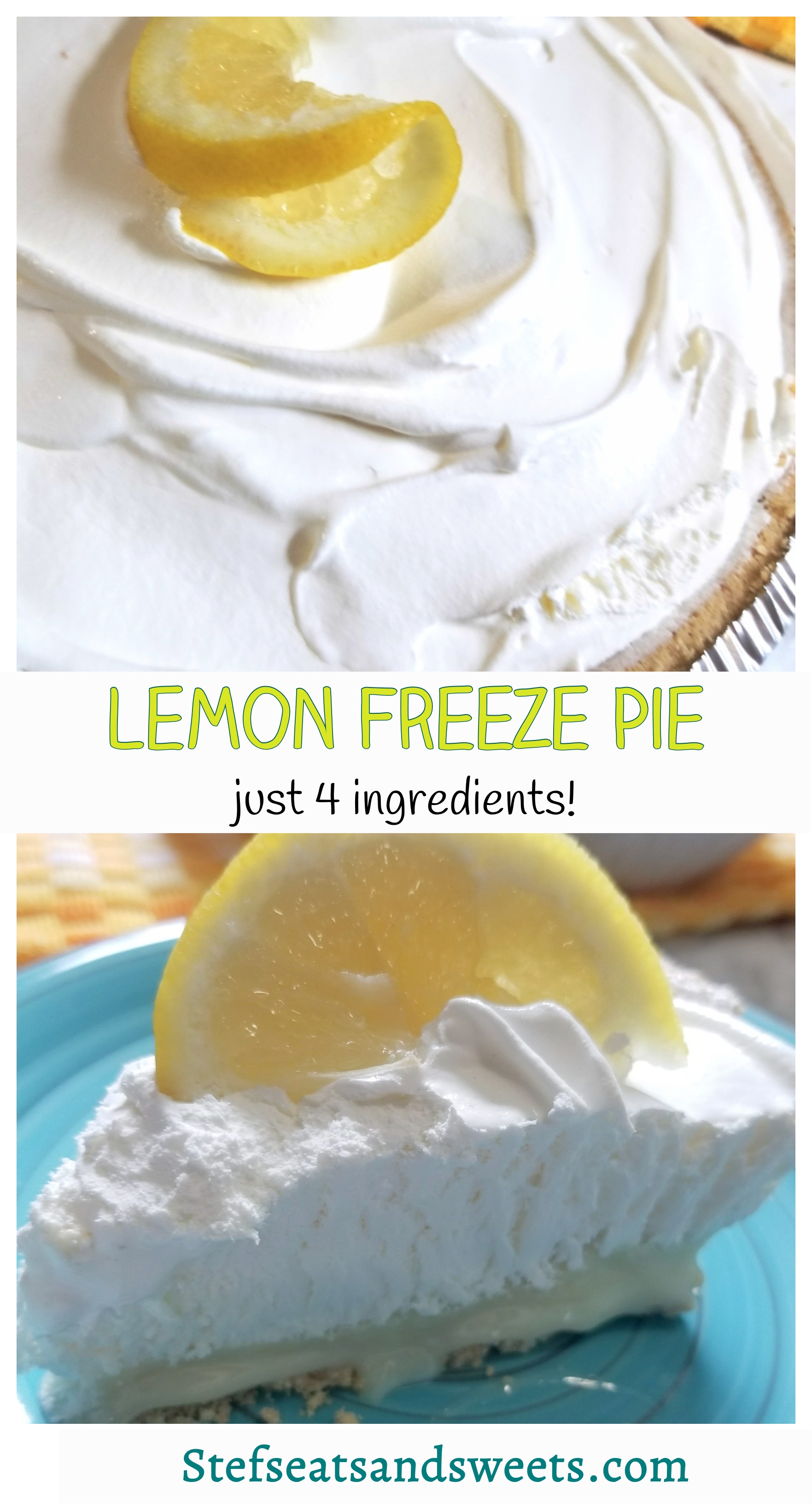 lemon freeze pie pinterest